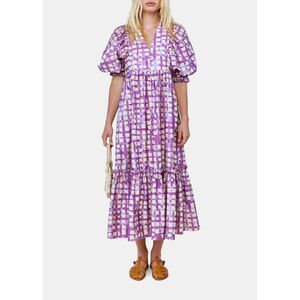 hunter bell marley embroidered midi dress Hunter Bell Marley Flutter-Sleeve Embroidered Eyelet Midi Dress